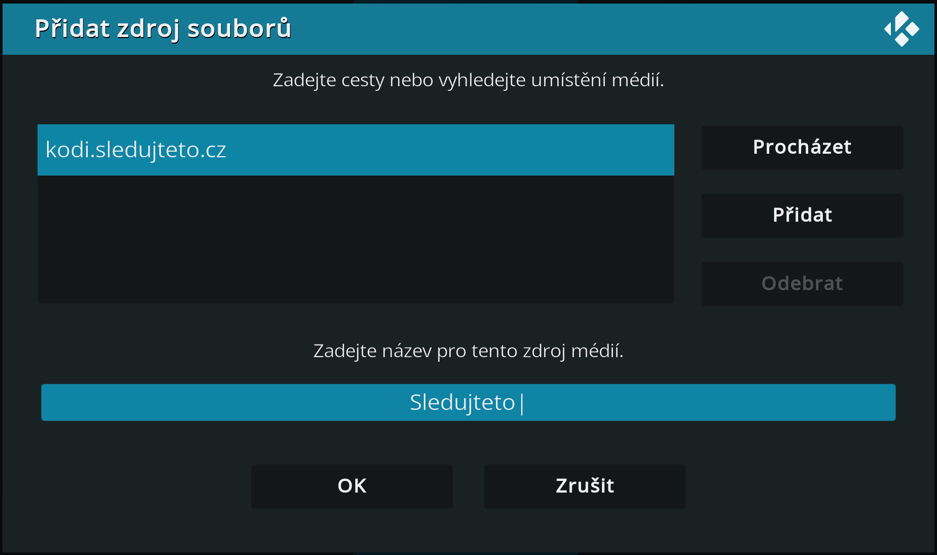 Přidání zdroje repozitáře